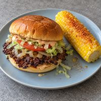 Smash Burgers with Corn on the Cob