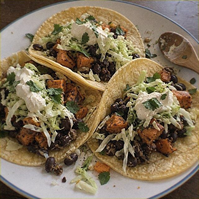 Sweet Potato Tacos with Black Beans