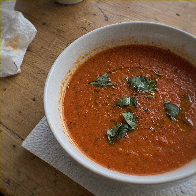 Red Pepper and Bean Soup