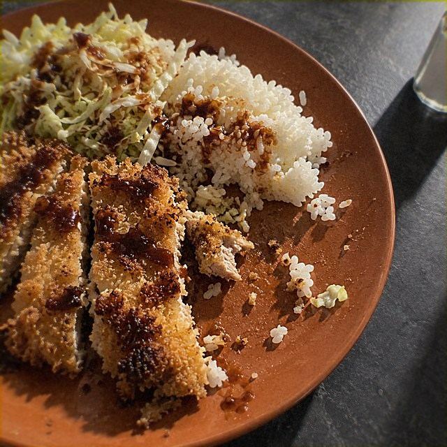 Sheet-Pan Pork Katsu with Cabbage