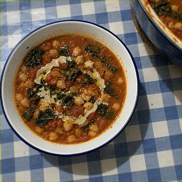 Lemony Chickpea and Kale Soup